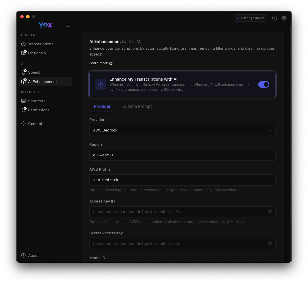 AI Enhancement Enabled