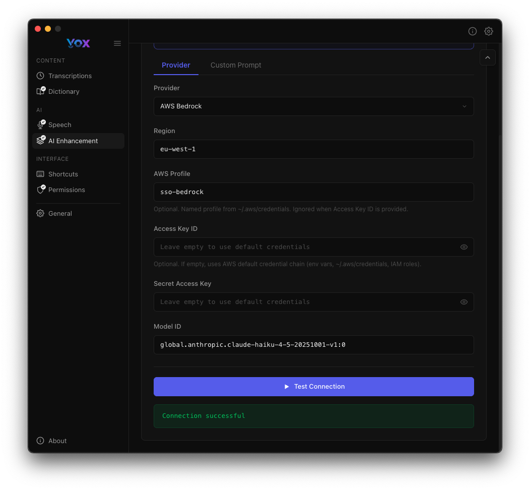 Test Connection Success