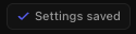 Settings Saved